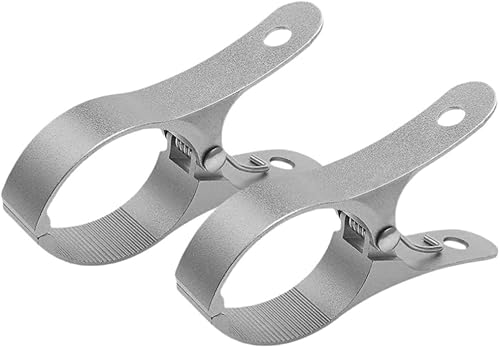 Zerodeko 2 clips para toallas de playa resistentes al viento, abrazaderas para edredón de aleación de aluminio, clips de secado de ropa, abrazaderas