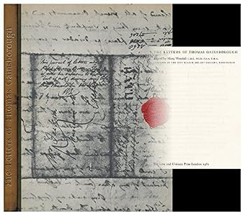 Hardcover The letters of Thomas Gainsborough / edited by Mary Woodall Book