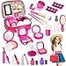 Cipliko Kit per Il Trucco per Ragazza | Set di Trucco per Principessa di Bellezza cosmetica per Bambini con Borsa cosmetica Carina,Fai Finta di Trucchi Regali di Compleanno di Natale per la Piccola