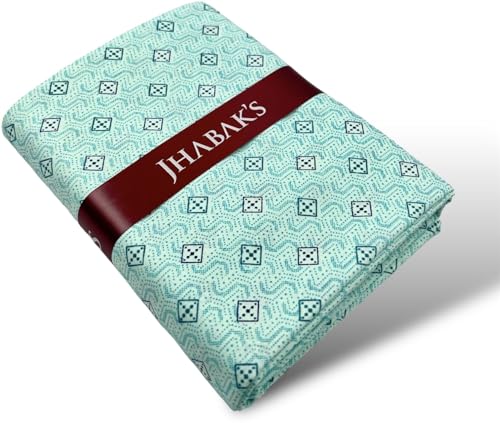 Image of JHABAK'S Unstitched Polyester Print Shirt & Trouser Fabric - 2.25 m Shirt Cloth - 1.20 m Pant Piece