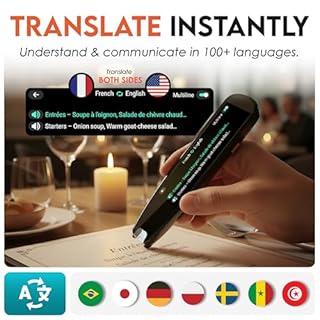 Scanmarker AI Pen with Built-in Screen | OCR Scan Reader & Text to Speech | ChatGPT Pen for Students & Adults | Portable ai Translator Device | Reading Pen for Study, Travel & Work | Ai Smart Pen