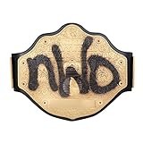 WWE Authentic Wear NWO Spray Paint WCW Championship Replica Title Belt Gold/Black