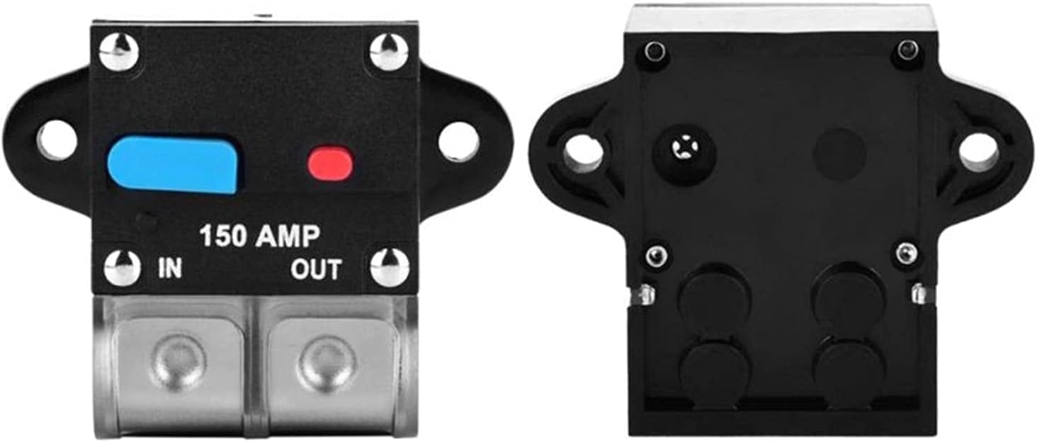 80A 100A 150A 250A 300A Circuit Breaker Automatic Reset Fuse Holder Power Fuse Automatic Switch for Car Audio(200A)