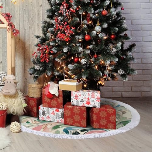 Jupe de sapin de Noël double couche épaisse et stable
