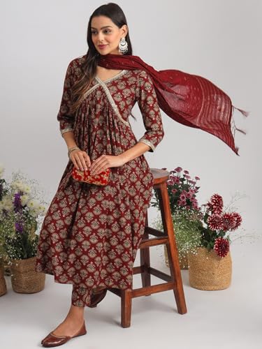 Image of Womanista Silk Blend Womens Kurta Set