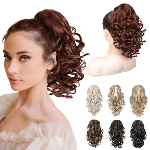 REECHO 12″ Ponytail Extension, Classic Loose Curly