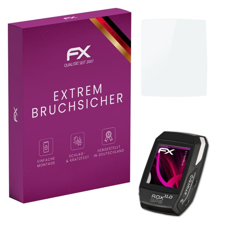 atFoliX Plastic Glass Protective Film compatible with Sigma Rox 11.0 Glass Protector, 9H Hybrid-Glass FX Screen Protector