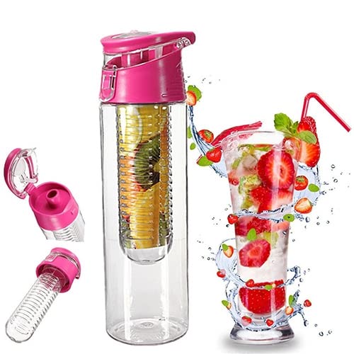 Haloppe Borraccia sportiva da 2200 ml, tazza portatile riutilizzabile per viaggi e palestra, borraccia in plastica di grande capacità, per ciclismo, sport, con cannuccia nera