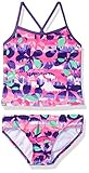 Kanu Surf Girls Beach Sport 2-Pc Banded Tankini Swimsuit, Megan Floral Pink/Purple, 5