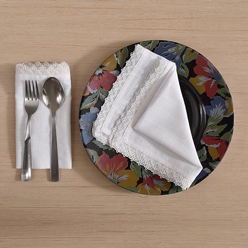 Image of FINGERCRAFT Bulk Cloth Napkins Set of 50 | 12x12 Inch 100% Cotton