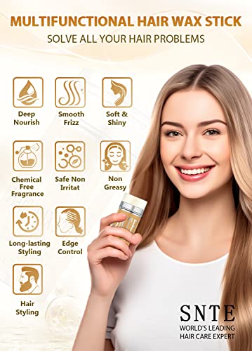 image for Samnyte Hair Wax Stick, 2PCS x 2.7 Oz Wax Stick for Hair Wigs Edge Con