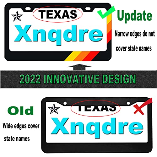 2 Pack Newest Tri-Color Sport License Plate Frame, Aluminum Alloy 3 Color Sports License Plate Cover Holder Compatible For Toyota Tacoma 4Runner Tundra Rav4 Highlander Trd. (Yellow Orange Red) #TOP3