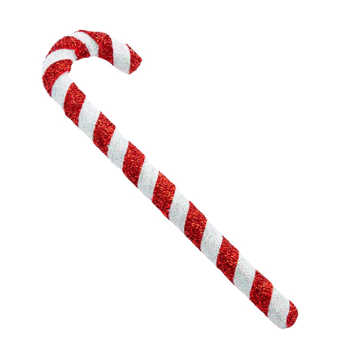 The Christmas Workshop Candy Cane Swirl Tinsel Decorations/Red and White Assorted Festive Christmas Tree Ornaments (1, Candy Cane)
