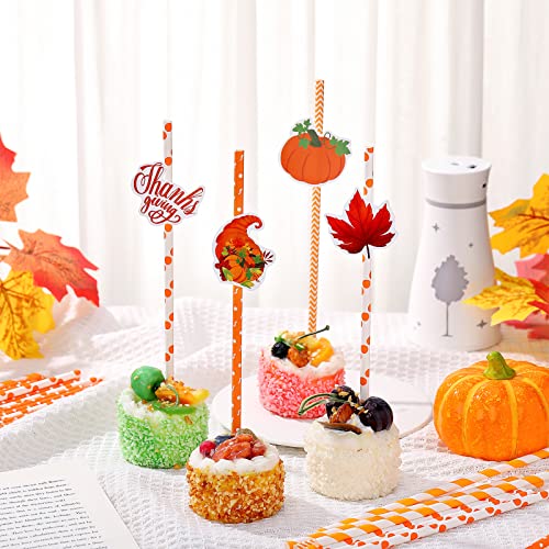 Pitillos desechables de papel naranja Hotop x56 unidades miniatura 3