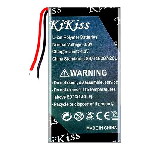 High-Performance 550mAh Battery Compatible for Sony NWZ-B135F B152 NWZ-B172F NWZ-B162F B173F B183F (361843 2 Cables),0-Cycle Li-ion Polymer,Replacement Mp3 Player Battery with Tool Kits