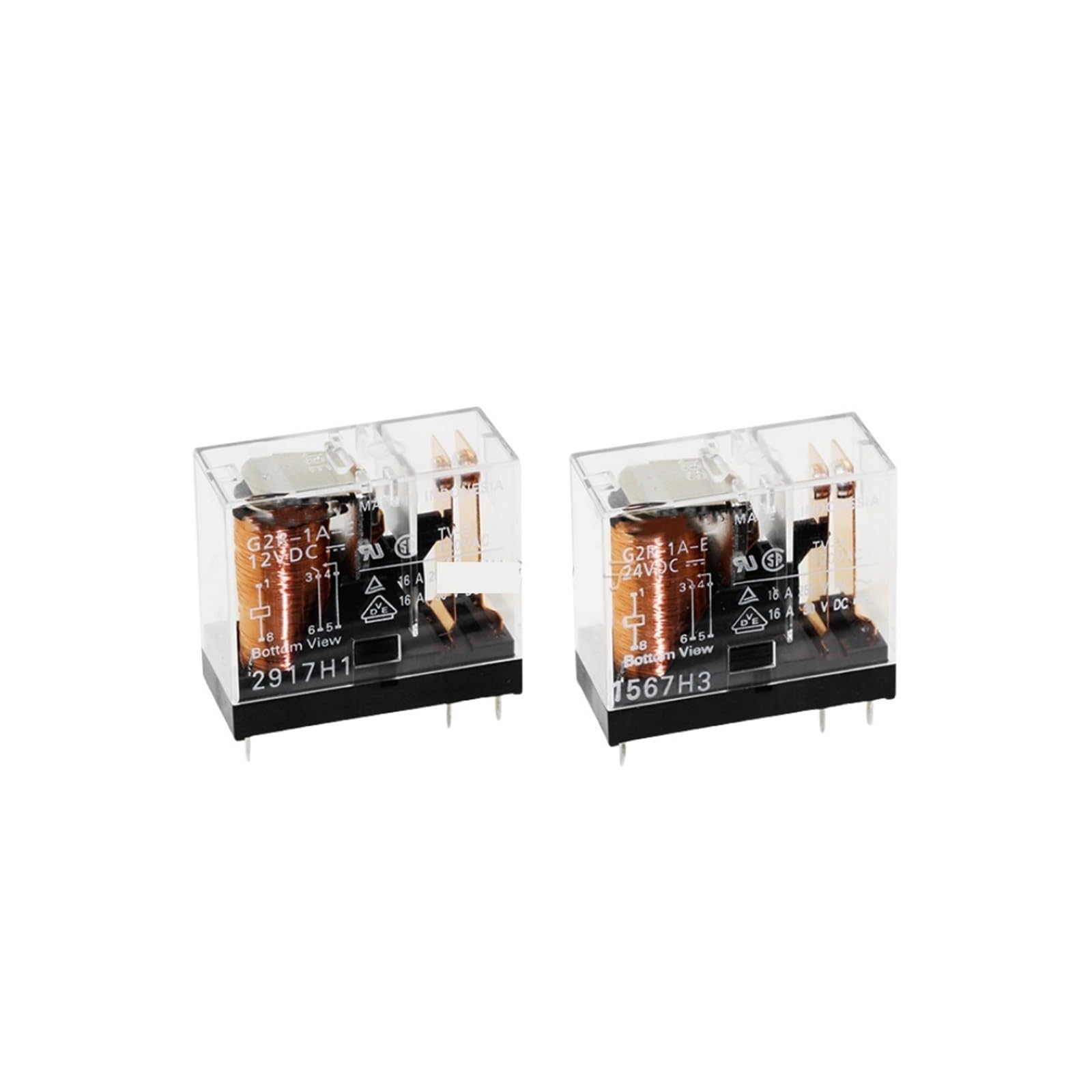 Relais G2R-1-E-24VDC 8P 16A composant électronique de commutation pour circuit de puissance - 7