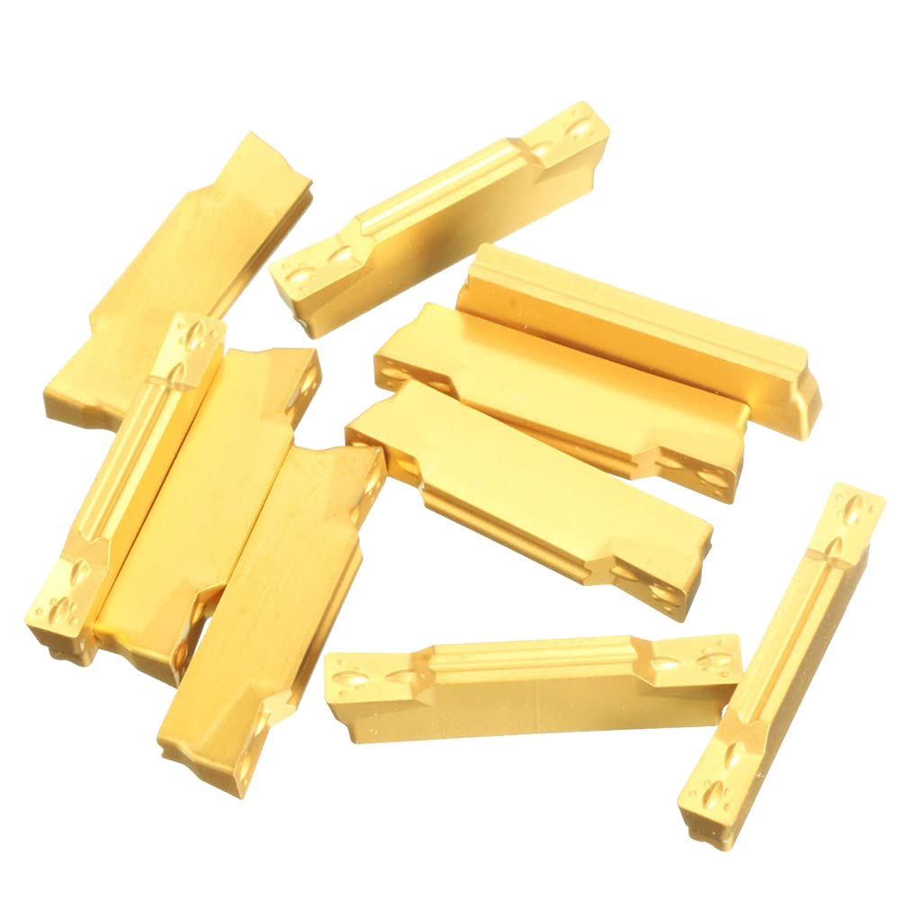 MGMN300-M Lot de 10 inserts de rainurage en carbure CNC pour le traitement de l'acier inoxydable