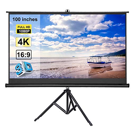 Pantalla de proyector portátil 72 pulgadas con trípode miniatura 3