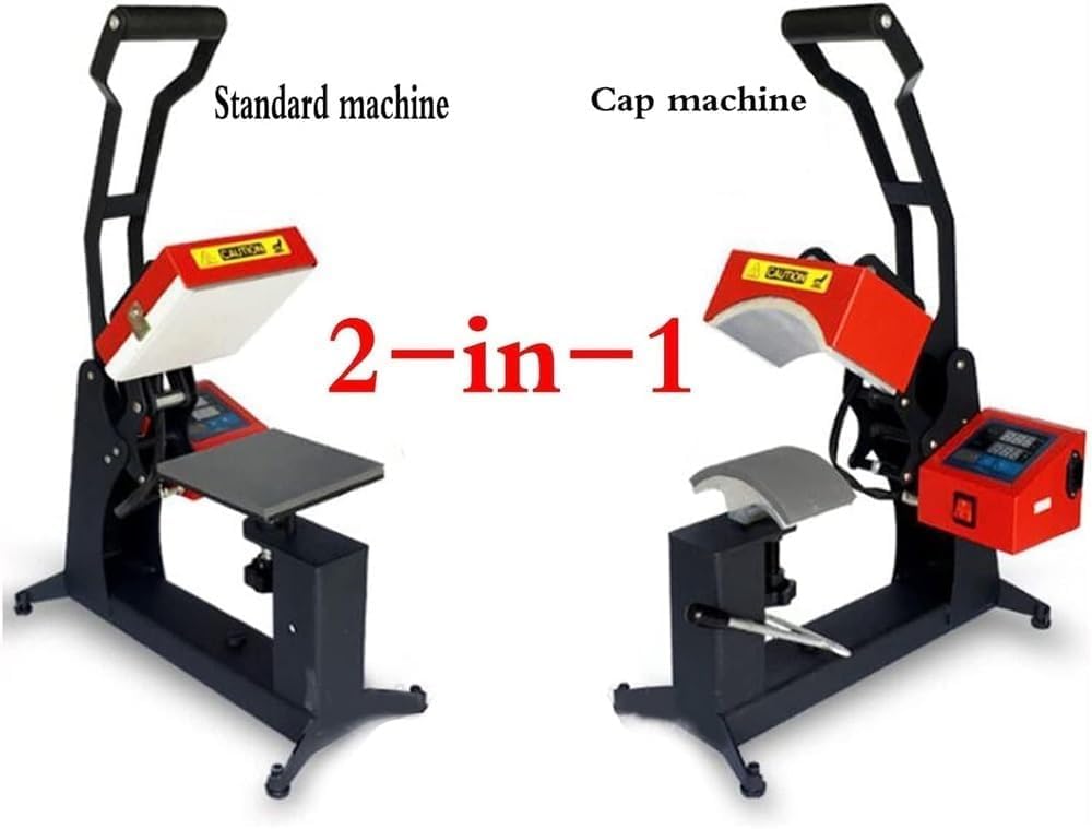 Prensa Térmica, Máquina De Prensado Térmico, Prensa De Transferencia Térmica 2 En 1, Impresora De Sublimación De 15 X 15 Cm para Camisetas