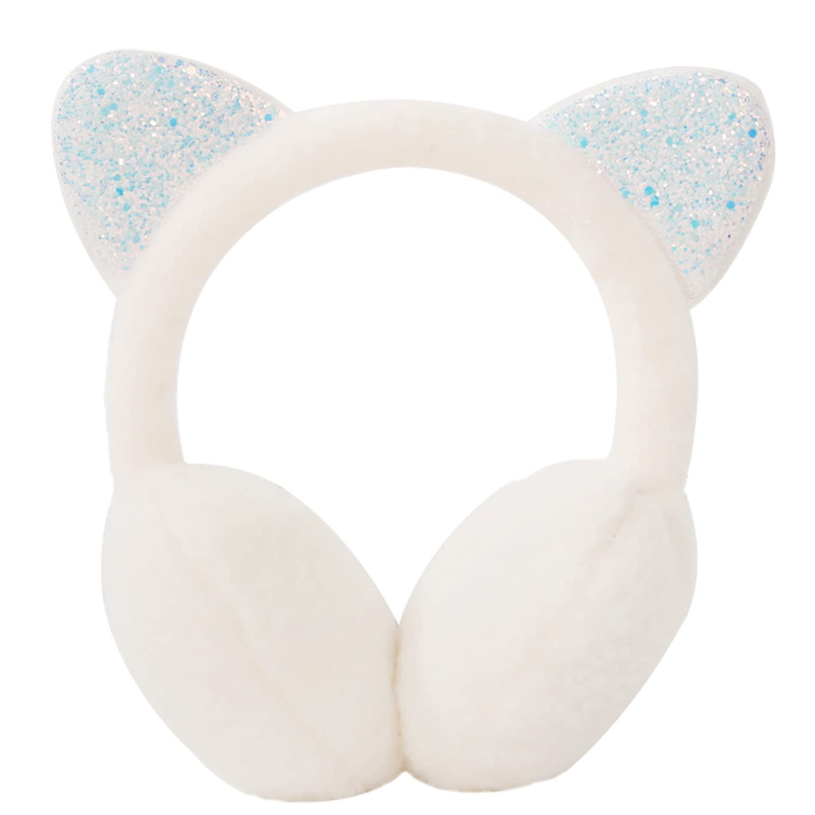 IHCEMIH Paraorecchie da Donna Bambina Fluffy Peluche Pieghevoli per Ragazze Bambini Unicorno Scaldaorecchie Termiche Protezione dal Vento Freddo Unisex Moda Accessori Esterno di Inverno per Sci Corsa