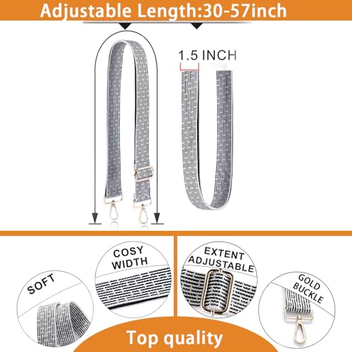 Image of S-Jacorry Purse Strap Replacement Crossbody Wide Shoulder Strap Adjustable Canvas Straps Handbag Strap Replacement Belts