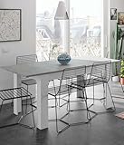 Dmora - Tavolo allungabile Midland, Consolle estensibile per sala da pranzo, Tavolo apribi...