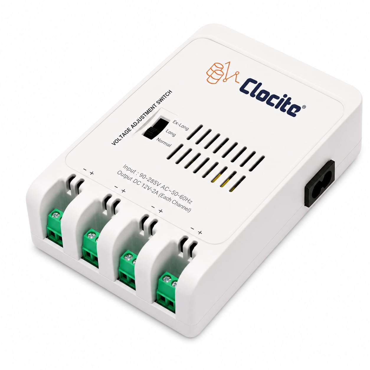 CLOCITE 4 Channel CCTV Power Supply SMPS | 12V 5A High Efficiency Adapter with LED Indicators | EMI Filter| Overload & Short Circuit Protection | Use for CCTV Cameras| Cable-image-17