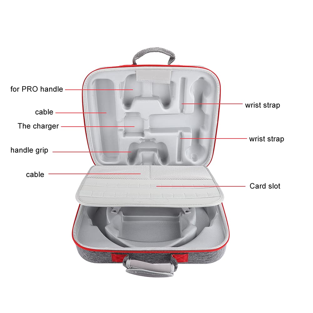 Ejoyous Borsa a Tracolla Portatile per Macchina da Gioco EVA, Borsa Multifunzione per Macchina da Gioco per Host e Base per Anello Fitness, Tracolla, Protezione Antigraffio per i Viaggi