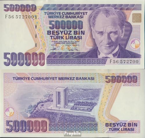 Billete de 500.000 Liras Turcas de 1993 Prophila Pick-No. 208c para Colección