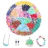 Xmada Jewelry Making Supplies Kit - 1587 PCS Beads, Crystal Beads, Jewelry Pliers, Beading Wire, Earring Hooks, Rings, Bracelets for Girls and Adults #2