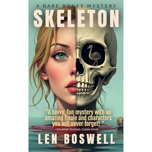 SKELETON: A Bare Bones Mystery Audiolibro Por Len Boswell arte de portada