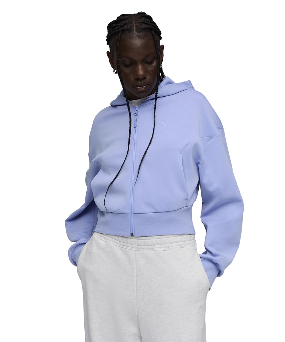 puma | TECH SENSE Women's Full-Zip Crop Hoodie | Intense Lavender | XL-picture-12