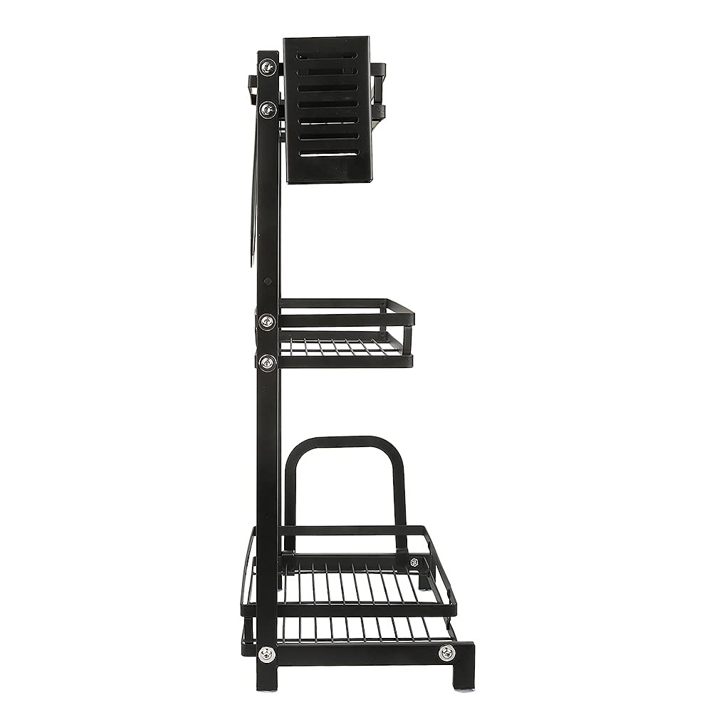 HUOLE Organizador de Gabinete, Organizador Bajo Fregadero Deslizable 2 Niveles, Estante Organizador Cocina, Organizador Debajo del Fregadero extraíble-34 * 21 * 61cm (tres capas)