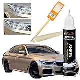 SNSIR Gold Touch Up Paint For Cars, Automotive Car Paint Pen Scratch Repair Two-In-One Touch Up Paint, Premium Car Scratch Remover for Deep Scratches 0.4 fl oz (Gold)