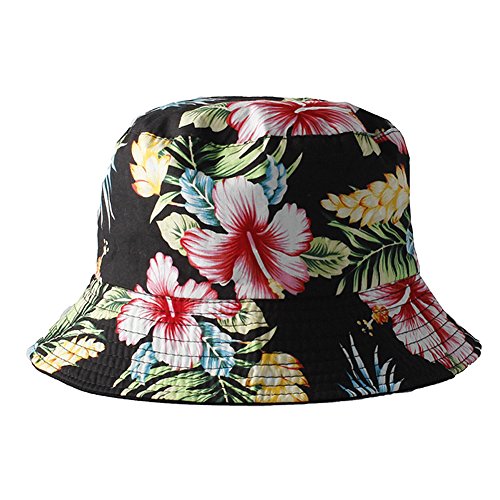 Accessoryo - Gorro de Pescador - Floral - para Hombre Negro Negro Talla única