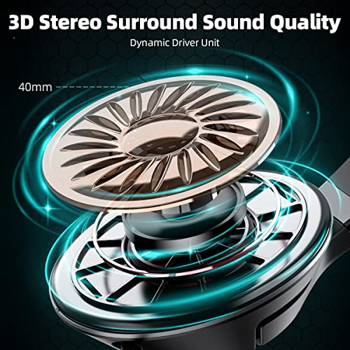 2.4Ghz Wireless Gaming Headset For Pc, Ps5, Ps4, Macbook, With Microphone, Over-Ear Bluetooth Gaming Headphones For Cell Phone, Soft Earmuff - 25 Hours Playtime, Only Wired Mode For Xbox Series #TOP1