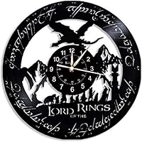 SHHAO Reloj de pared de vinilo con banda de música de Lord of