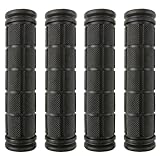 Kasteco 2 Pairs Bicycle Handle Bar Grips Mushroom Grips for BMX/MTB/Road Mountain Bikes, Black