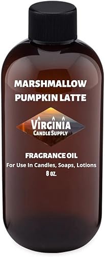Aceite aromático de calabaza con leche de malvavisco (nuestra versión del nombre de la marca) (botella de 8 onzas) para hacer velas, hacer jabón,