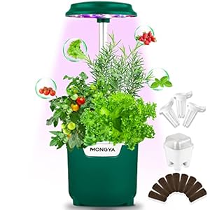 Hydroponics Growing System, Mini Indoor Hydroponic Garden with Grow Light, Indoor Garden Germination Kit with Auto Timer…