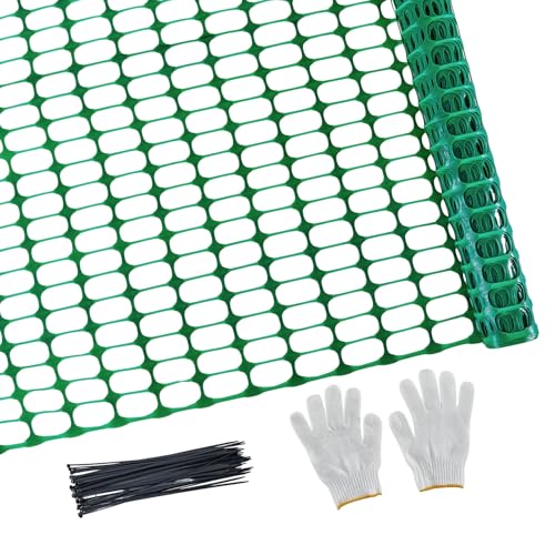PotatoLife Plastic Mesh Fence Safety Fence, Extra Strength 4'x100' Roll