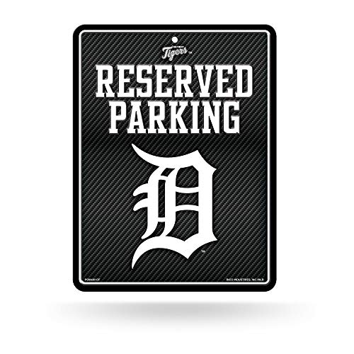 Rico Tigers - Carbon Fiber Design - Metal Parking Sign PSM4301CF Tigers - Carbon Fiber Design - Metal Parking Sign