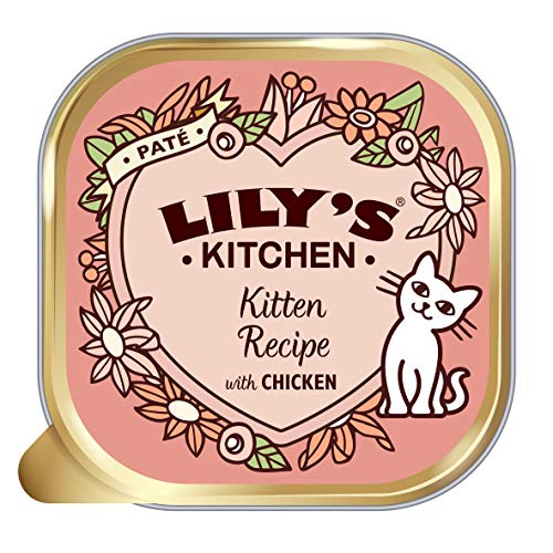Lily's Kitchen Pâtée Curious Kitten Nourriture Naturelle/Complète au Poulet pour Chaton 19 x 85 g