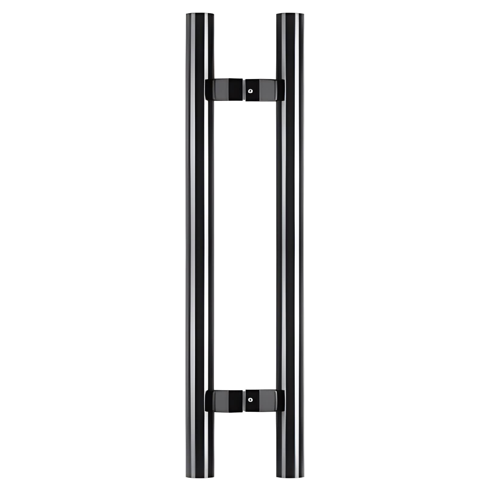 BHGFYXBS Door Handle Simple Glass Door Handle, Foyer Stable Farmhouse, Waterproof Sliding Push Pull Door Handles, Stainless Steel Pipe Door Handles With Fittings/Black/80Cm/31.4In,Black-120Cm/47.2In