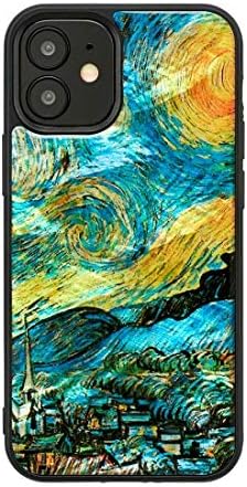 Amazon Co Jp 国内正規品 Ikins Iphone 12 Iphone12 Pro 天然貝ケース 世界の名画 天然の貝の光沢を組み合わせ た美しいケース Ii12p M 星月夜 家電 カメラ