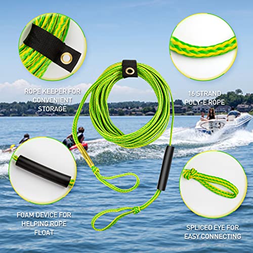 Botepon Tow Ropes Towable Tubes, Boat Tow Rope for tubing, Floating Mat Tow Rope 1-2 Rider - Thumbnail 4