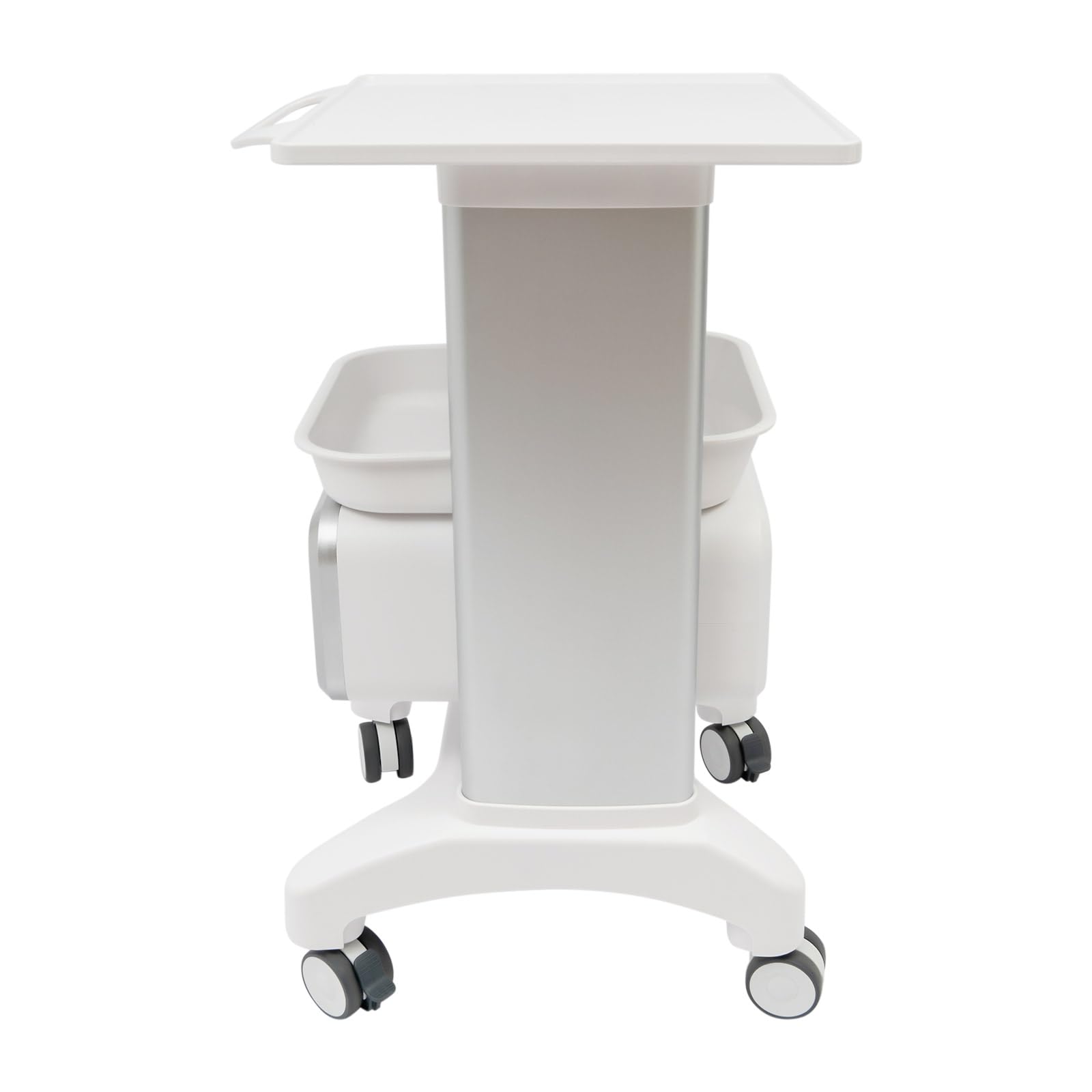 Medizinischer Wagen mit 1 Schublade, 100kg Belastbarer Laborwagen Medizinwagen Rollbarer Friseurwagen SchöNheit Arbeitswagen Beauty Salon Trolley Friseur Servierwagen für Labor Klinik Krankenhaus Salo