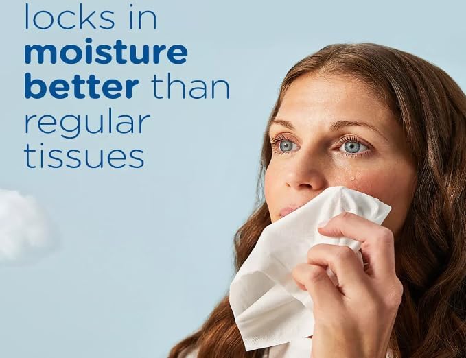 P-Ultra Soft Facial Tissues, 10 Family Size Boxes, 124 Tissues Per Box (1 pack)
