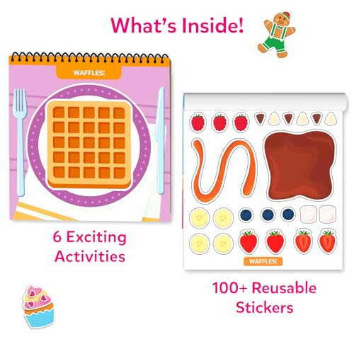 Image of Skillmatics Reusable Sticker Activity Book - Peelies, 100+ Reusable Cling Stickers, 6 Pictures, Mess-Free Fun for Kids, Creative Play & Travel Toy, Gifts for Boys & Girls Ages 3, 4, 5, 6, 7