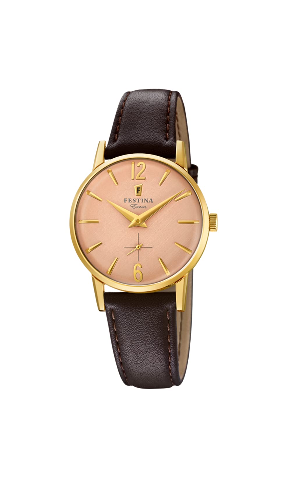 Festina Reloj Mujer Analógico de Cuero Marrón - Movimiento de Cuarzo - Relojes Mujer - Cristal de Alta Resistencia - Elegante, Clásico y Vintage - Special Prices F20255/​2
